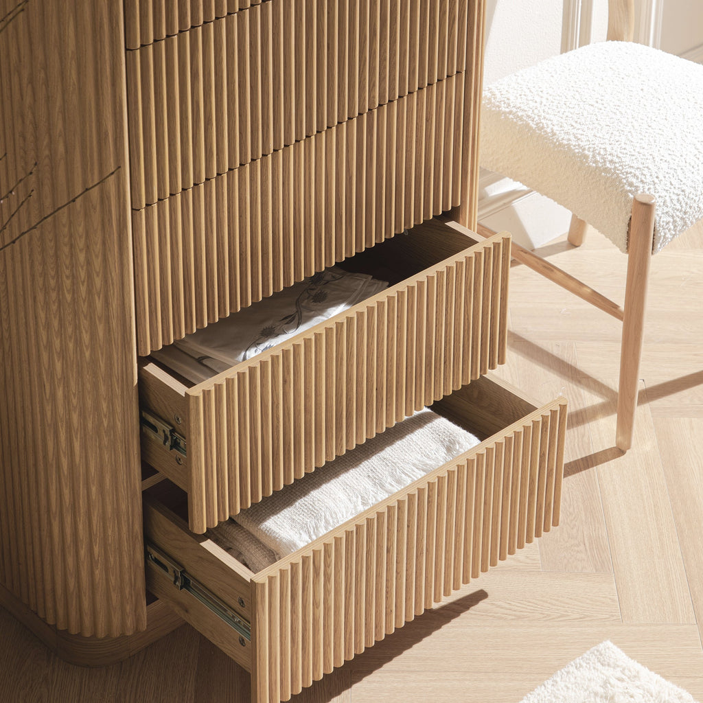 Maru Chest of 5 Drawers, Oak