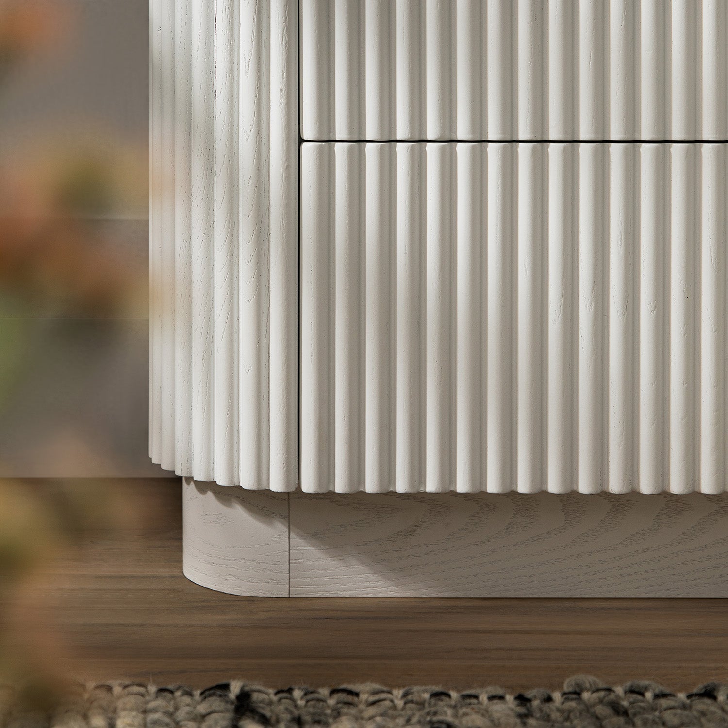 Maru Chest of 5 Drawers, Washed White