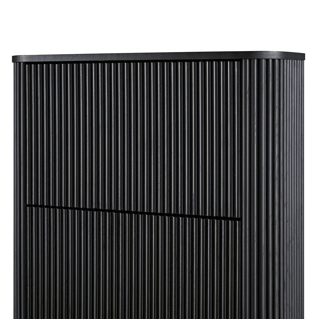 Maru 3-Door Shoe Storage Cabinet, Black