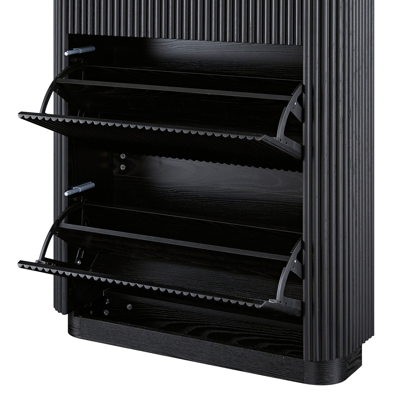 Maru 3-Door Shoe Storage Cabinet, Black