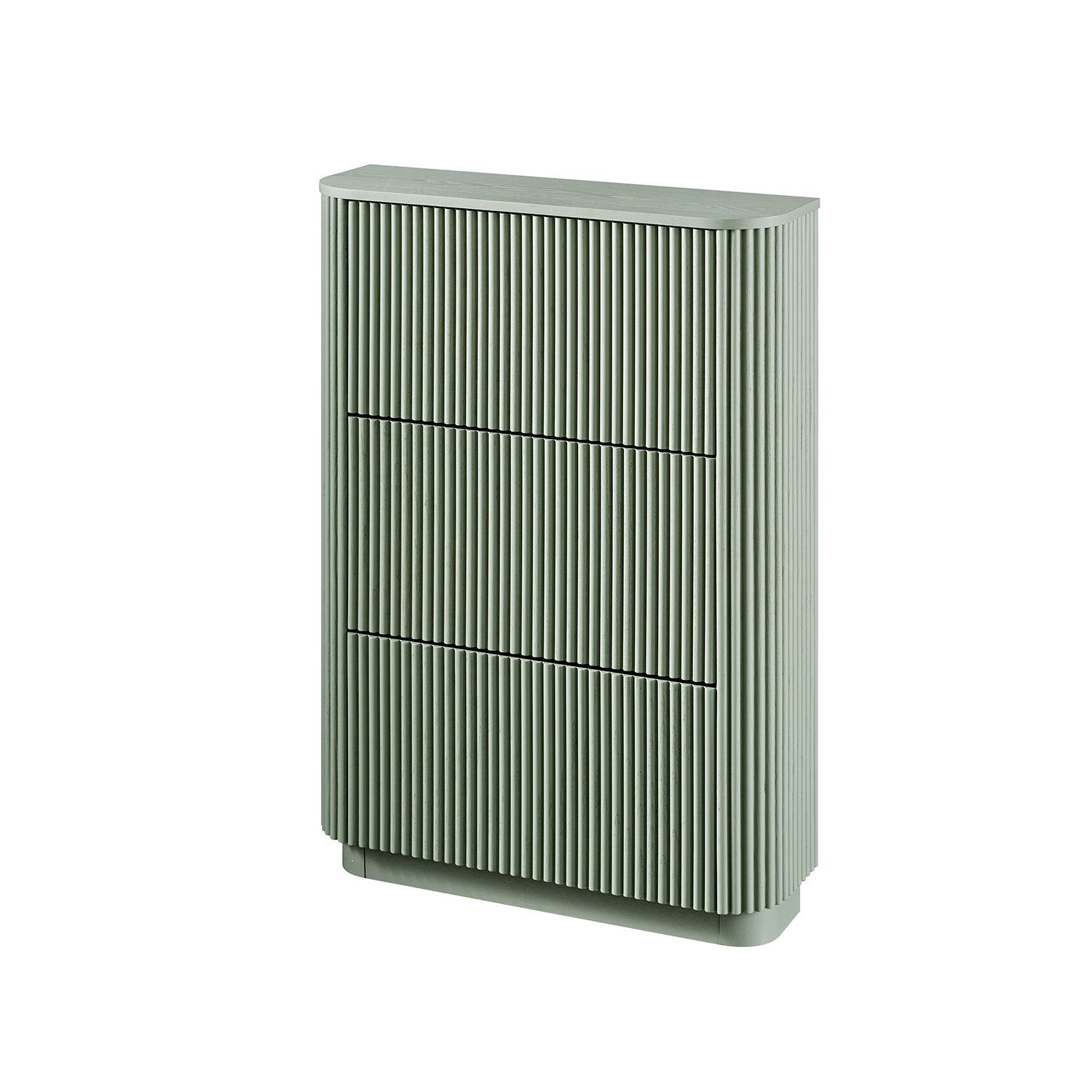 Maru 3-Door Shoe Storage Cabinet, Sage Green