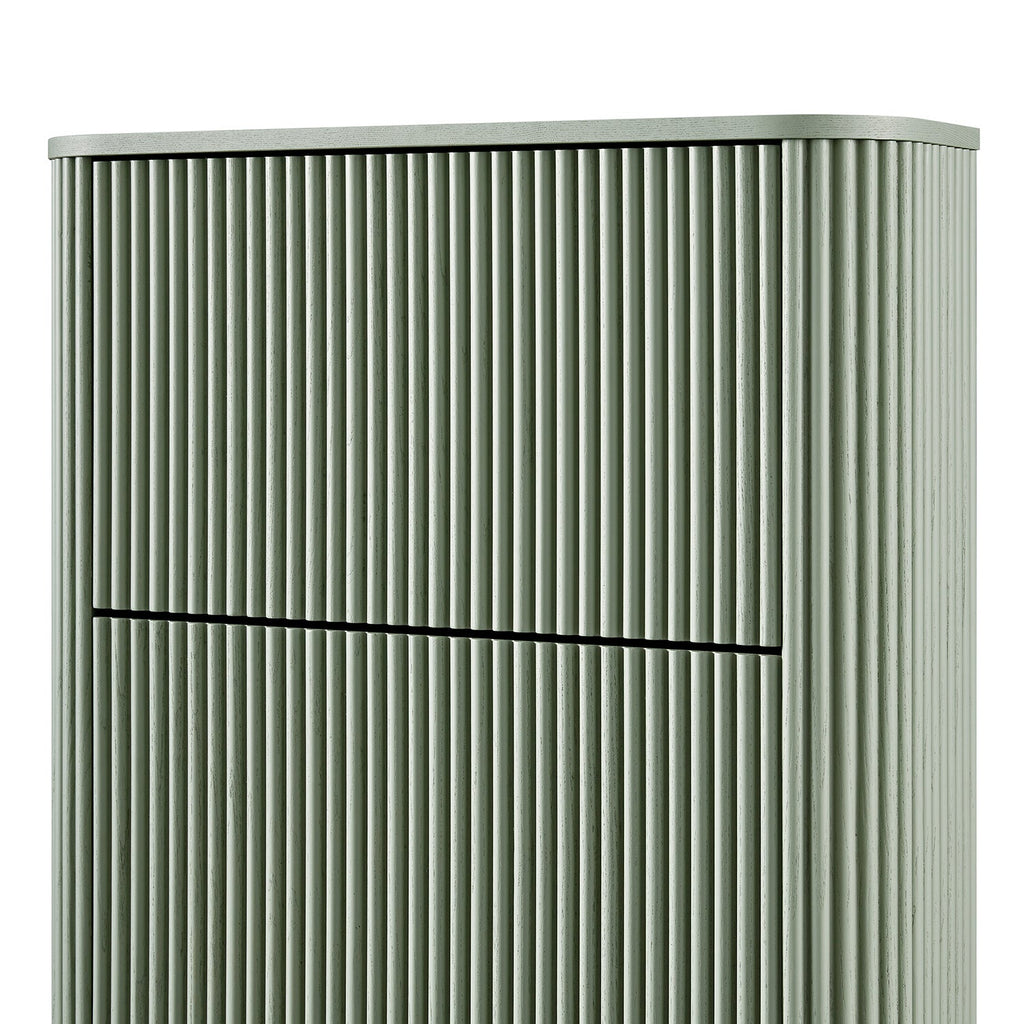 Maru 3-Door Shoe Storage Cabinet, Sage Green