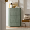 Maru 3-Door Shoe Storage Cabinet, Sage Green