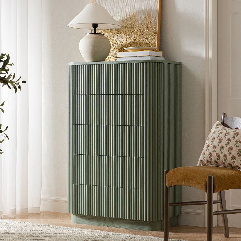 Maru 3-Door Shoe Storage Cabinet, Sage Green