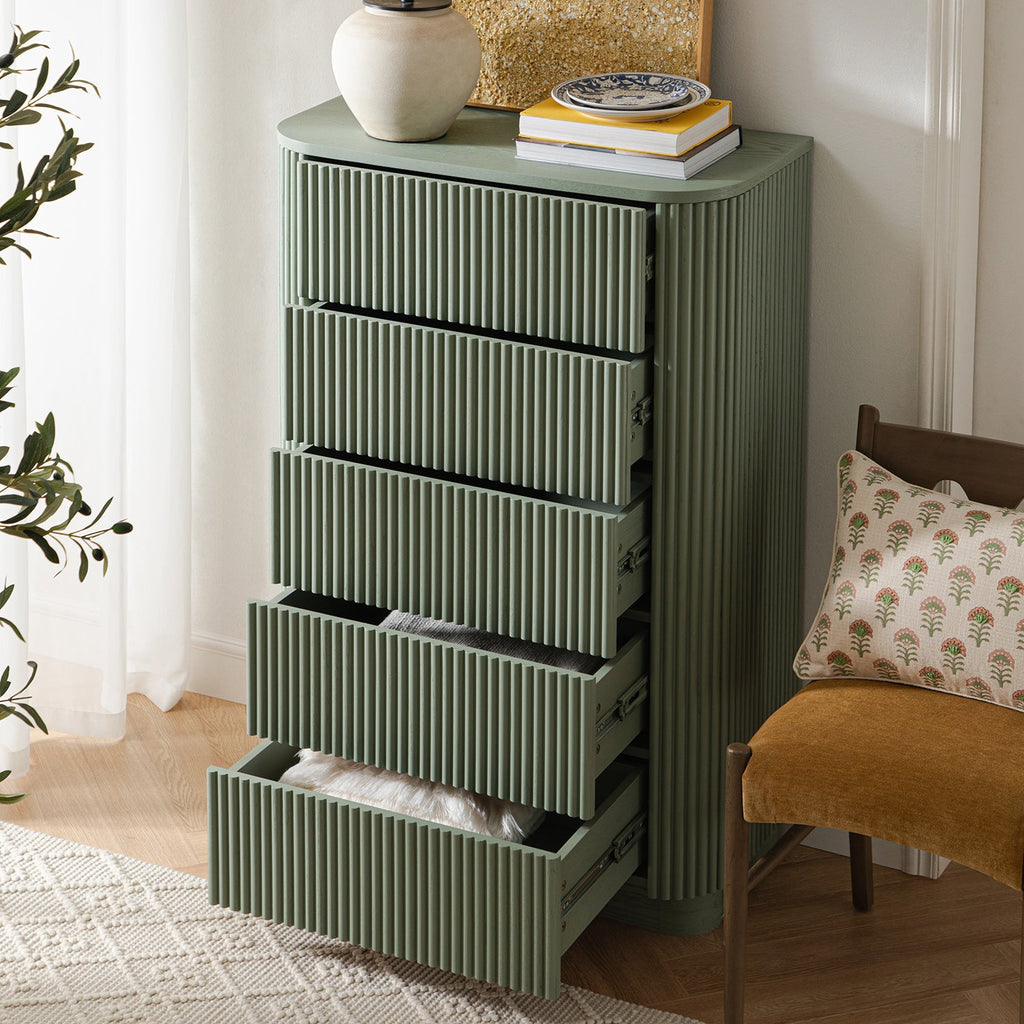 Maru 3-Door Shoe Storage Cabinet, Sage Green