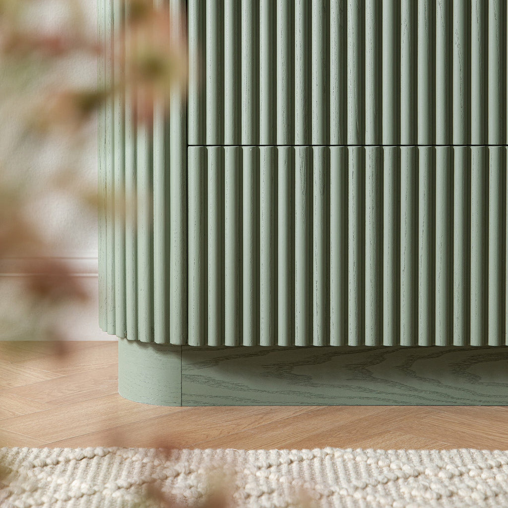 Maru 3-Door Shoe Storage Cabinet, Sage Green