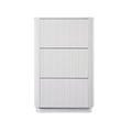 Maru 3-Door Shoe Storage Cabinet, Washed White