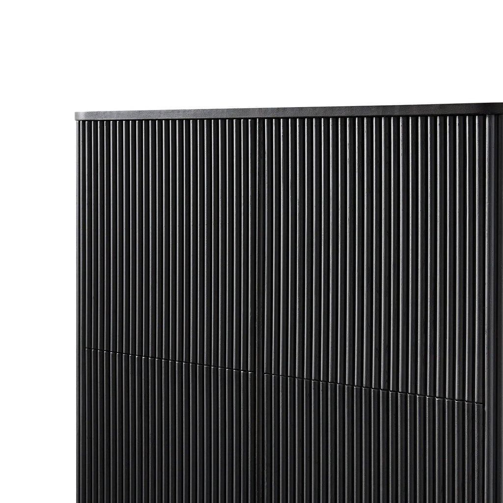 Maru 4-Door Shoe Storage Cabinet, Black