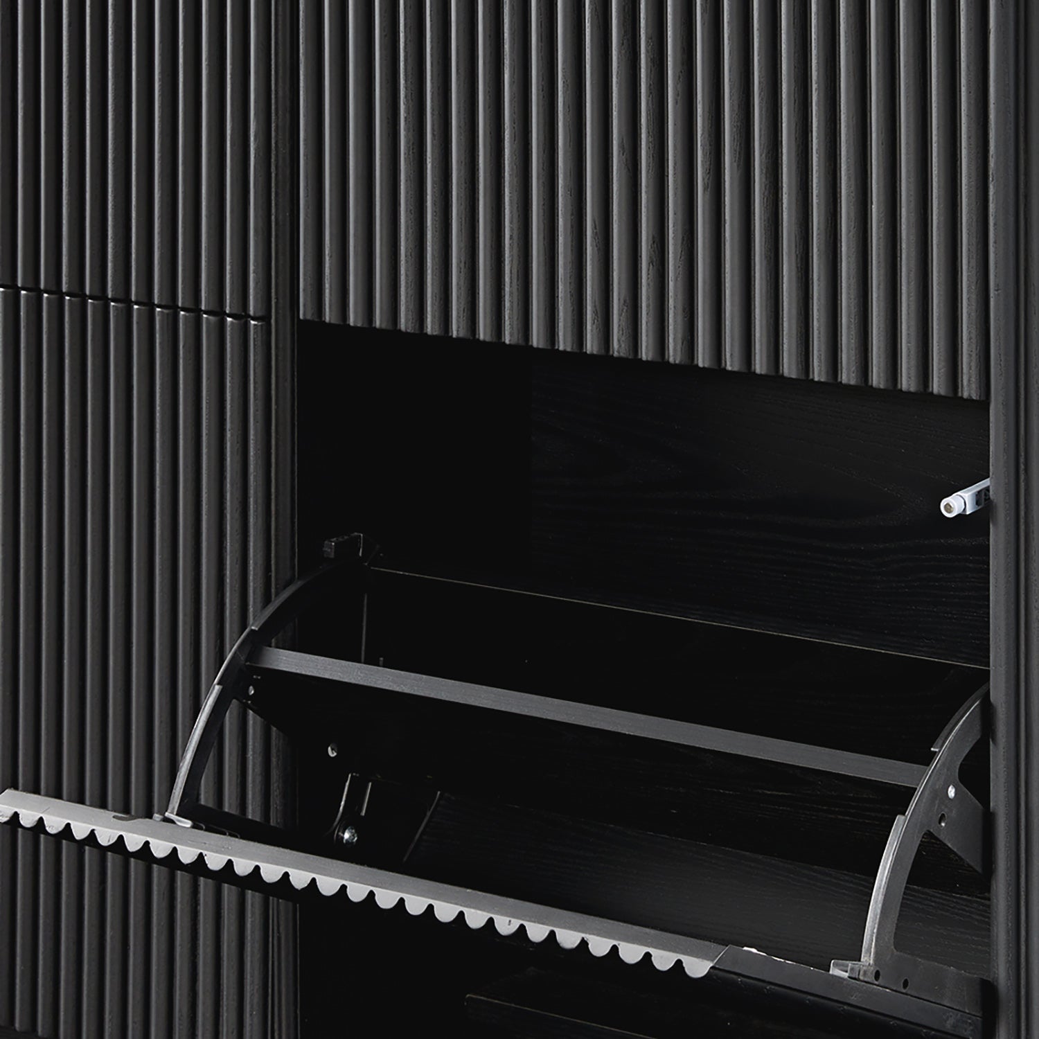 Maru 4-Door Shoe Storage Cabinet, Black