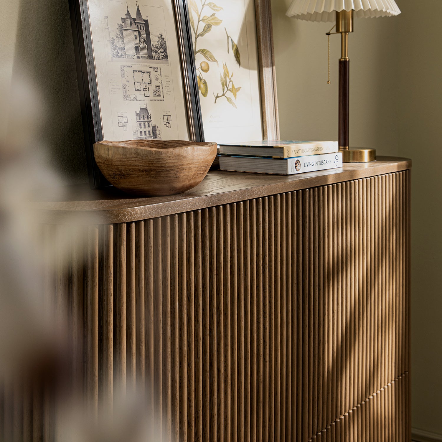 Maru 4-Door Shoe Storage Cabinet, Silver Oak