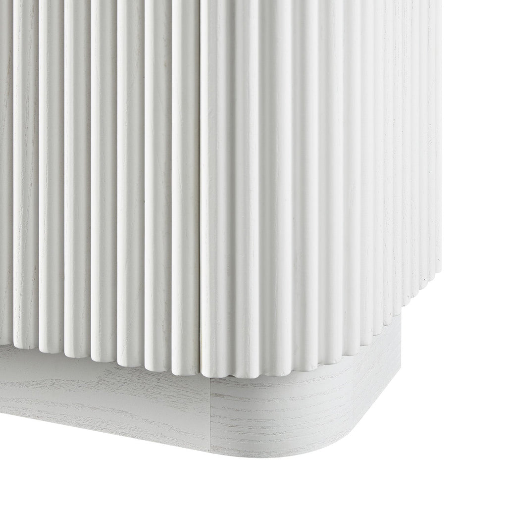 Maru 4-Door Shoe Storage Cabinet, Washed White