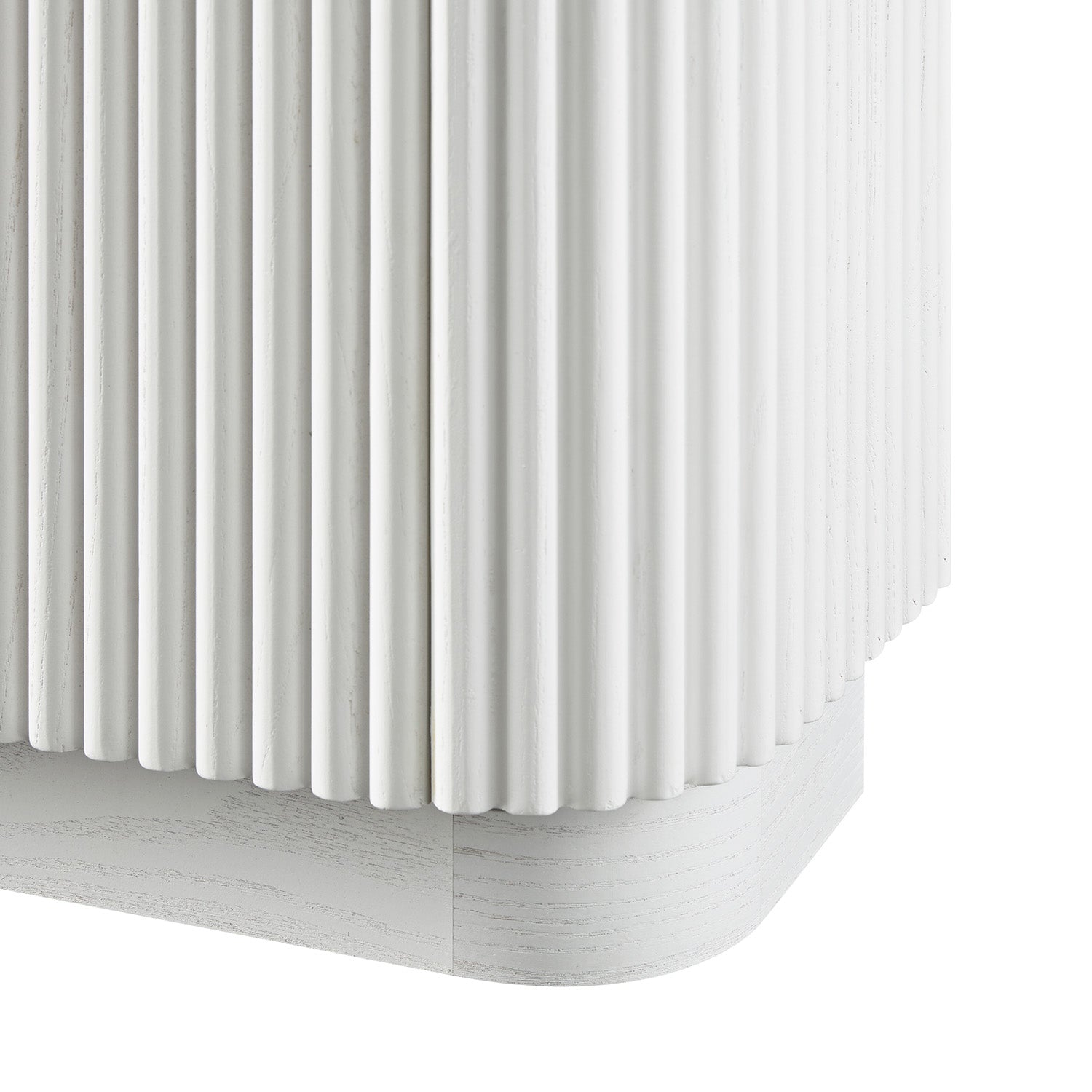 Maru 4-Door Shoe Storage Cabinet, Washed White