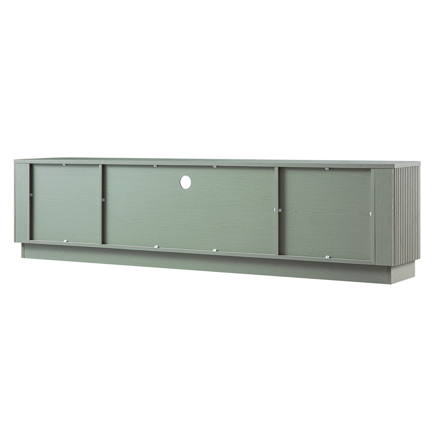 Maru 200cm Wide TV Unit with Drawers, Sage Green