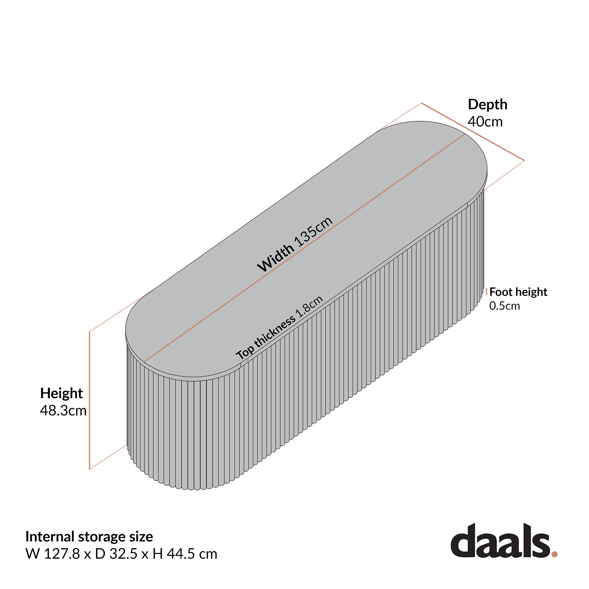 Maru Storage Ottoman Bench, Oak