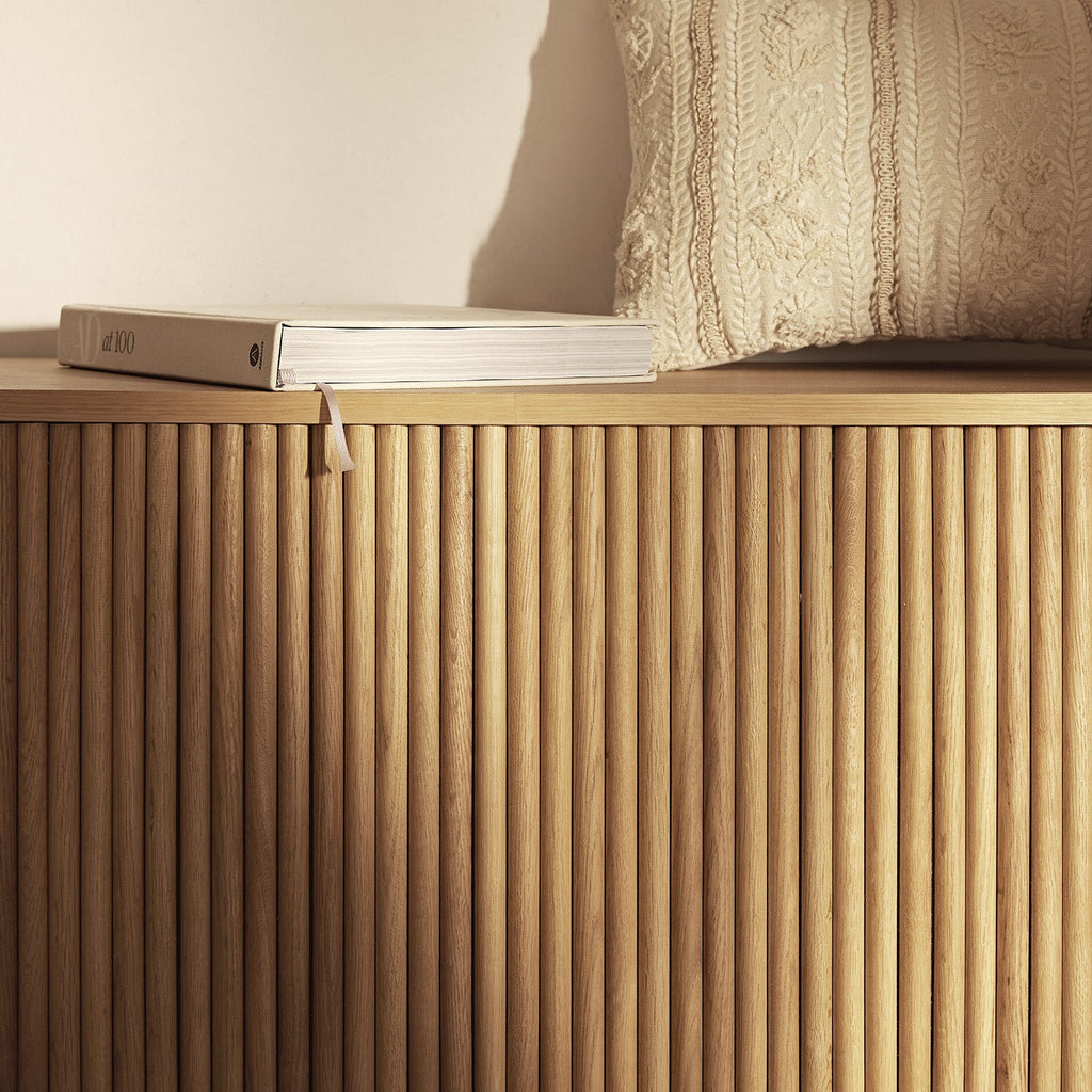 Maru Storage Ottoman Bench, Oak