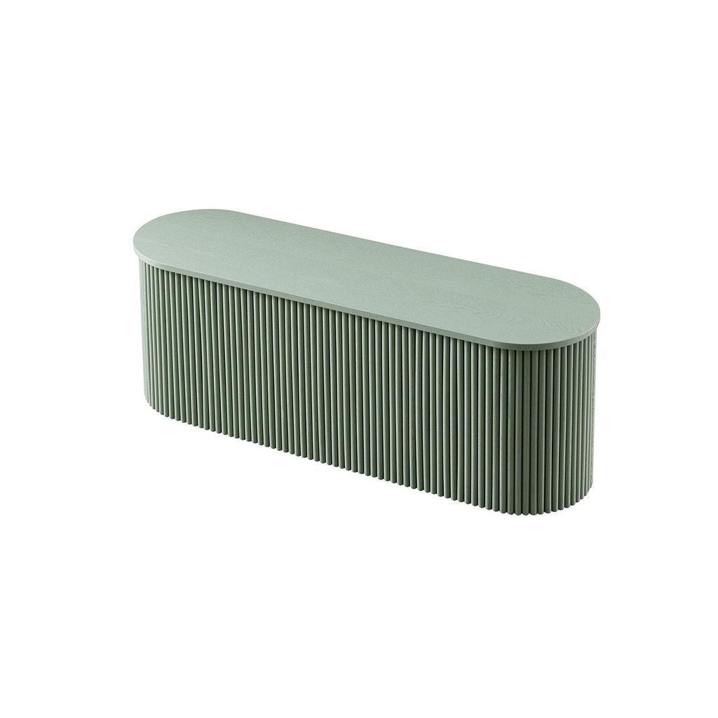 Maru Storage Ottoman Bench, Sage Green