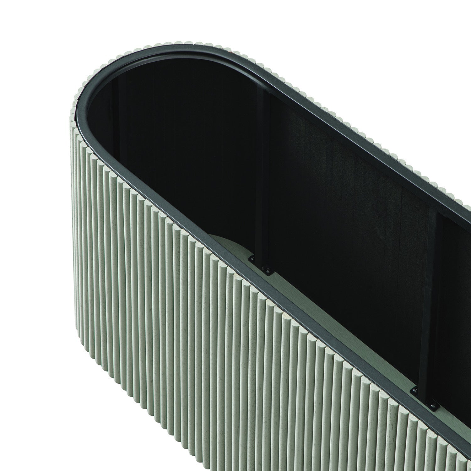 Maru Storage Ottoman Bench, Sage Green