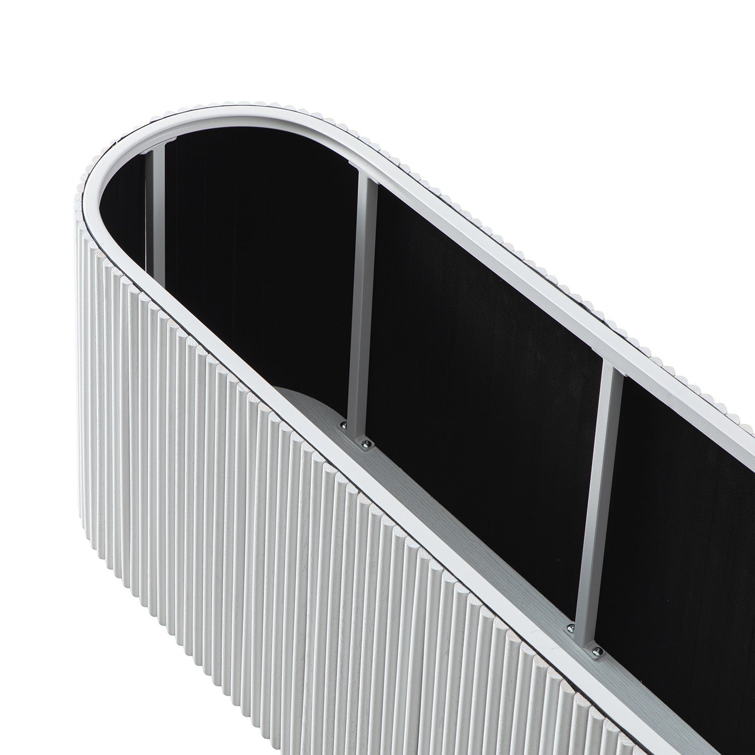 Maru Storage Ottoman Bench, Washed White