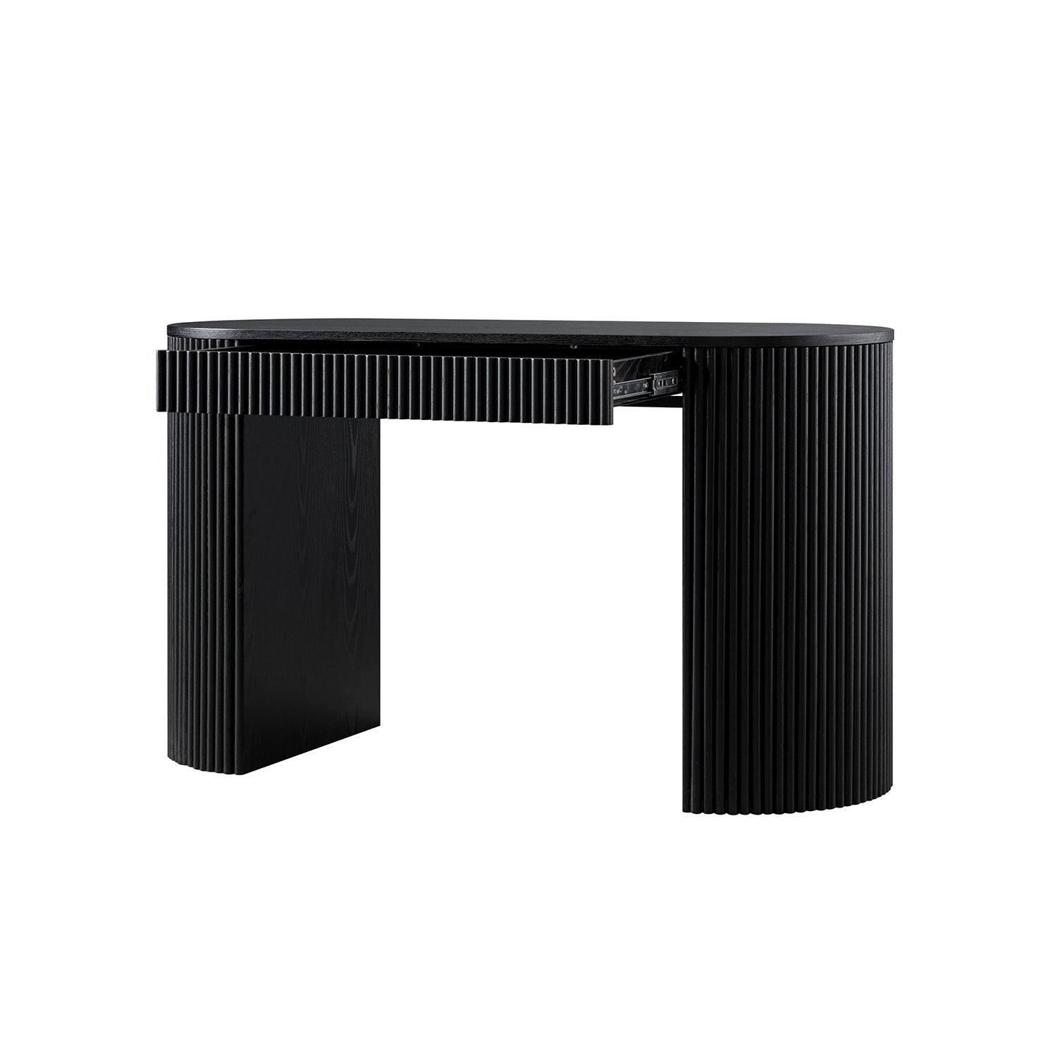 Maru 1-Drawer Writing Desk, Black