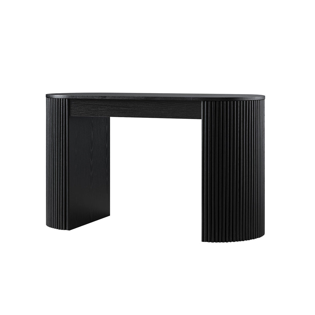 Maru 1-Drawer Writing Desk, Black