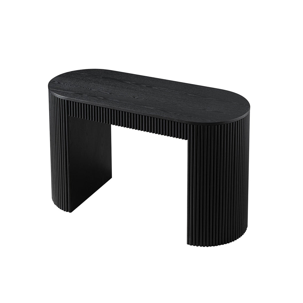 Maru 1-Drawer Writing Desk, Black