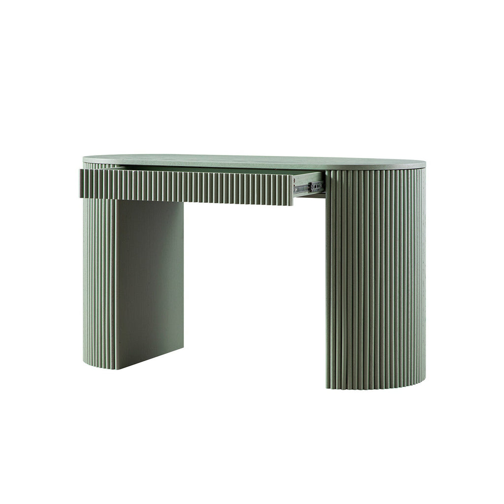 Maru 1-Drawer Writing Desk, Sage Green