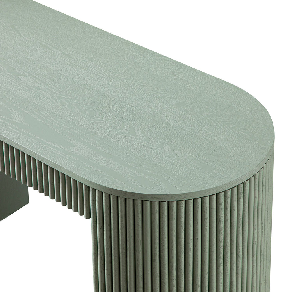 Maru 1-Drawer Writing Desk, Sage Green