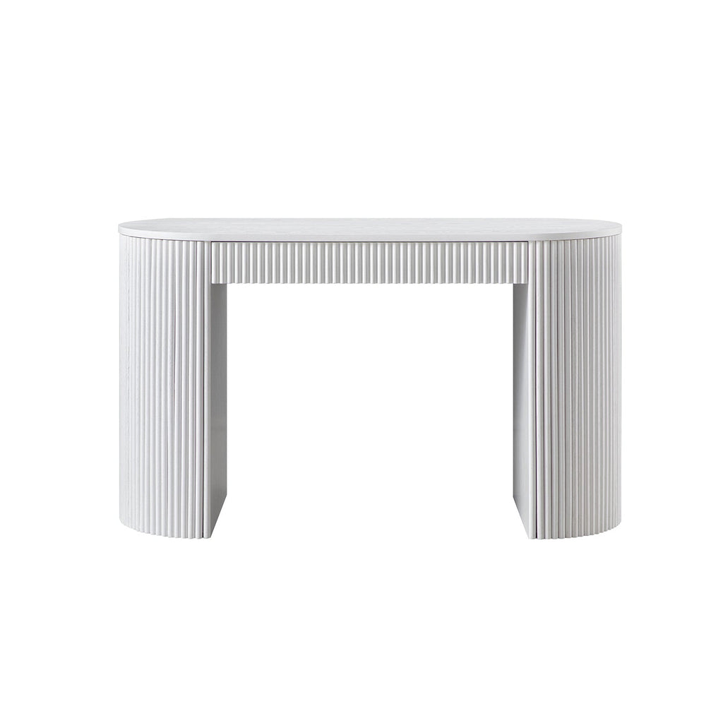 Maru 1-Drawer Writing Desk, Washed White