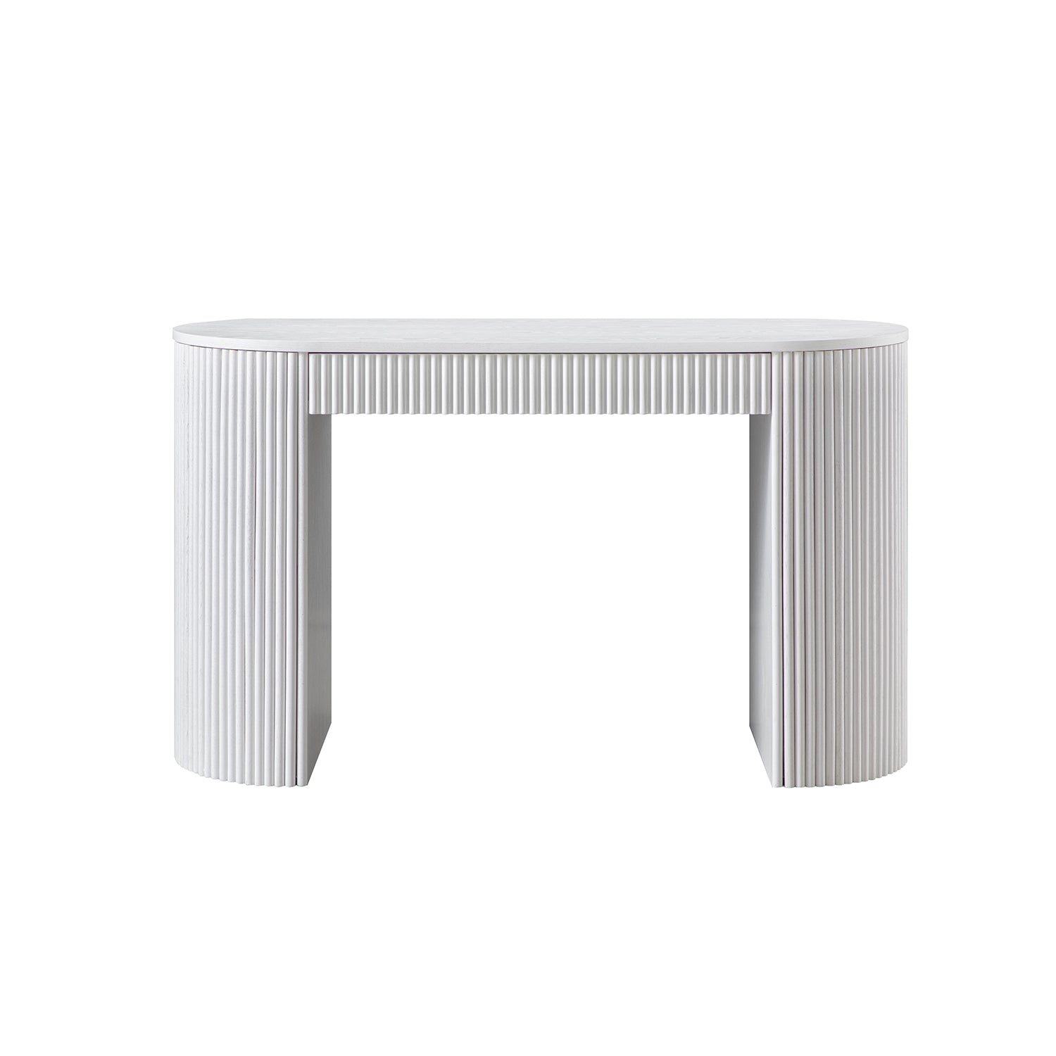 Maru 1-Drawer Writing Desk, Washed White