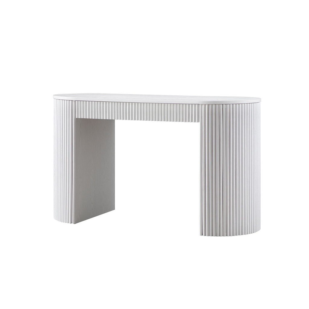 Maru 1-Drawer Writing Desk, Washed White