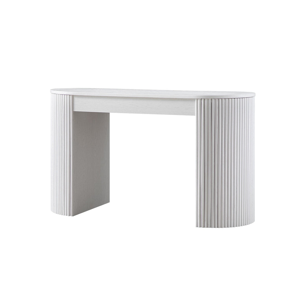 Maru 1-Drawer Writing Desk, Washed White