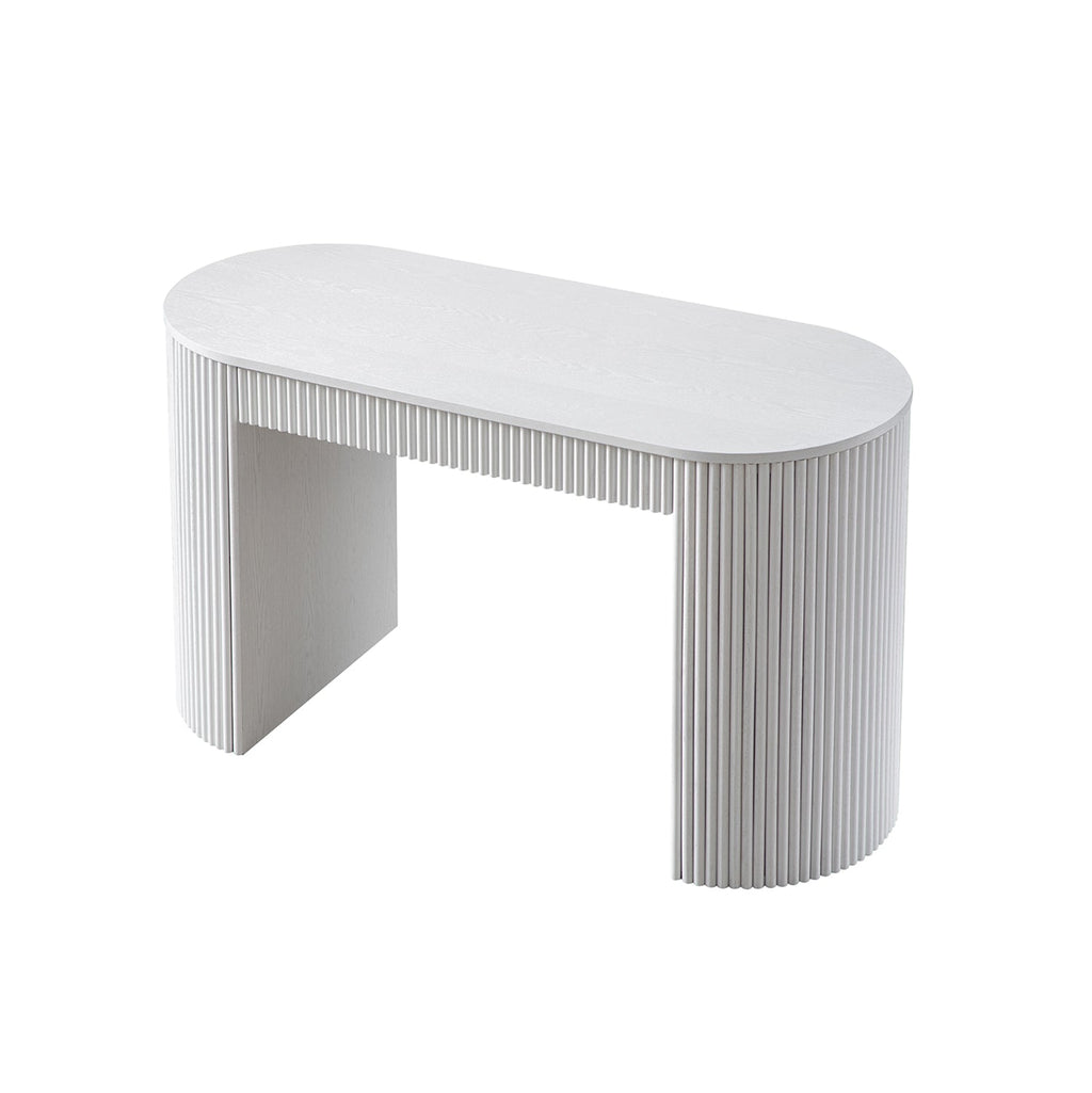 Maru 1-Drawer Writing Desk, Washed White