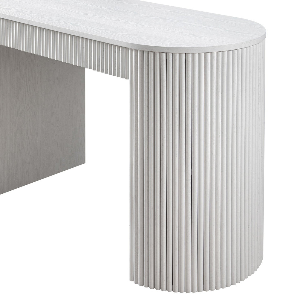 Maru 1-Drawer Writing Desk, Washed White