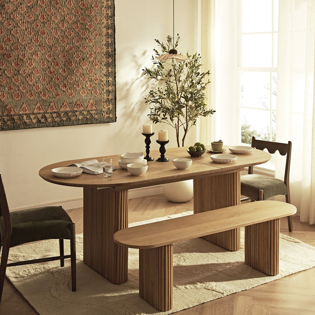 Maru 150cm Dining Bench, Oak