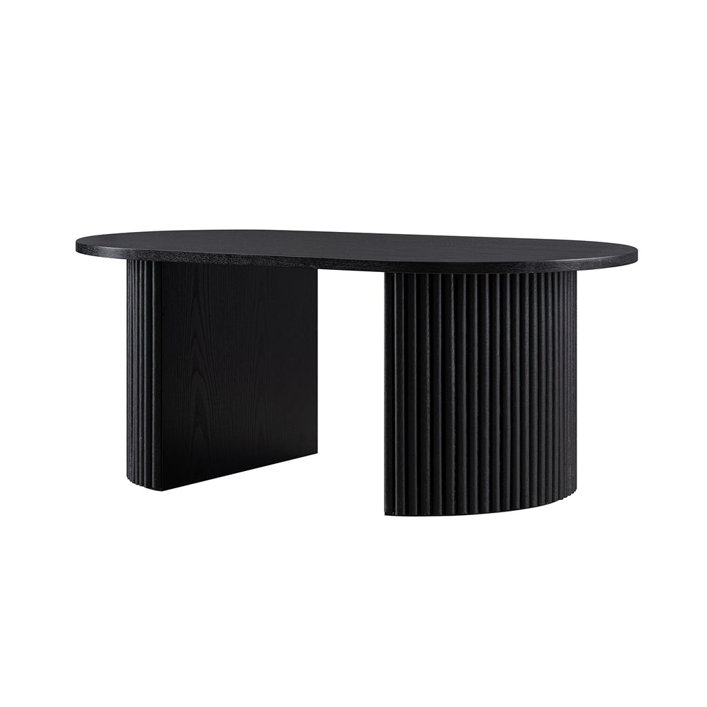 Maru Oval Coffee Table, Black