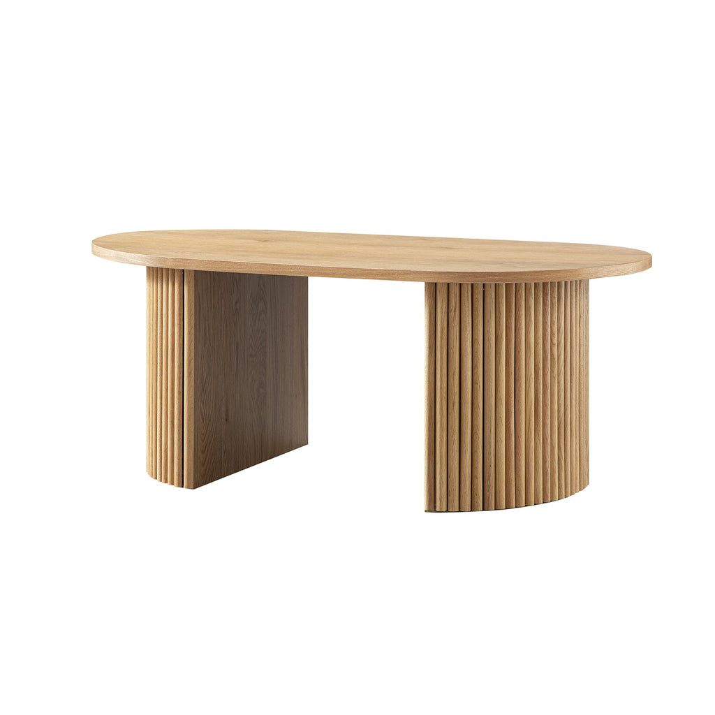 Maru Oval Coffee Table, Oak