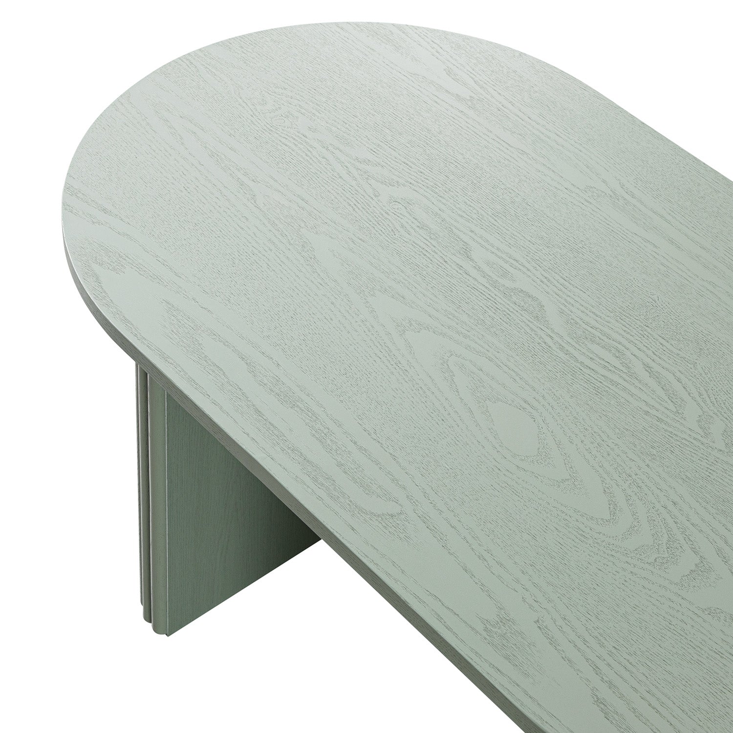 Maru Oval Coffee Table, Sage Green