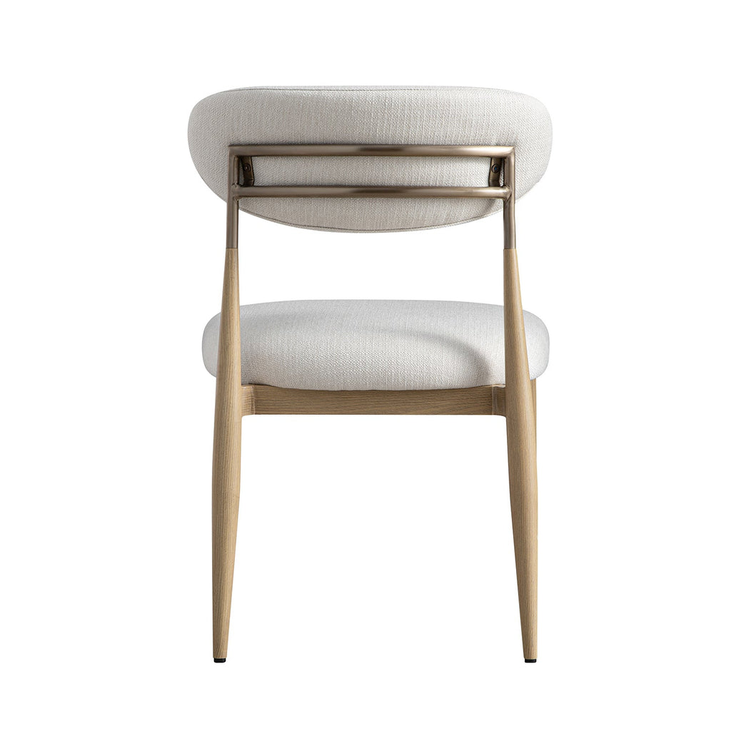 Dagmar Set of 2 Dining Chairs, Ivory Weave| Natural Frame