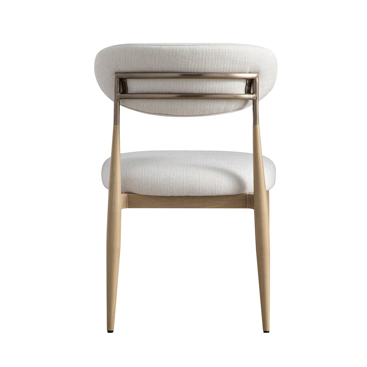 Dagmar Set of 2 Dining Chairs, Ivory Weave| Natural Frame