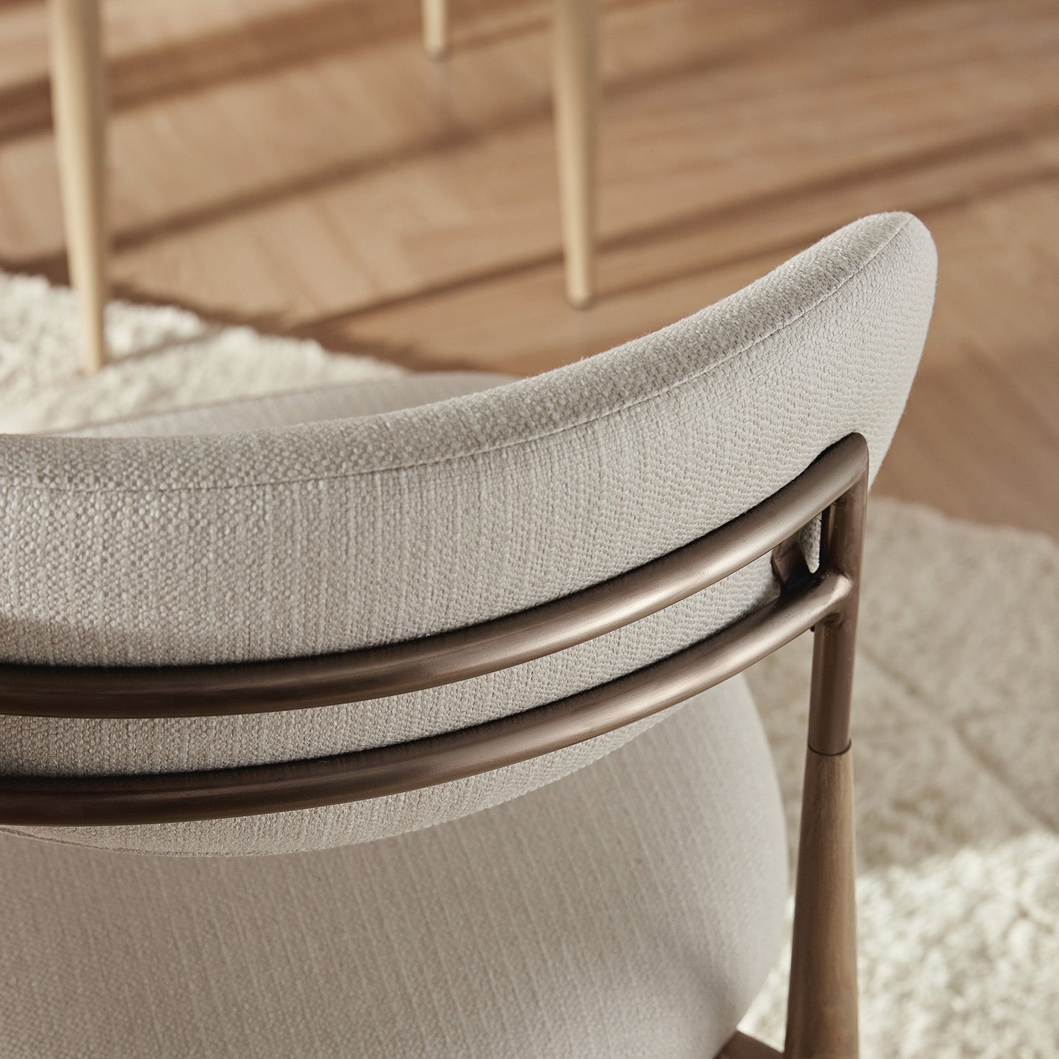 Dagmar Set of 2 Dining Chairs, Ivory Weave| Natural Frame