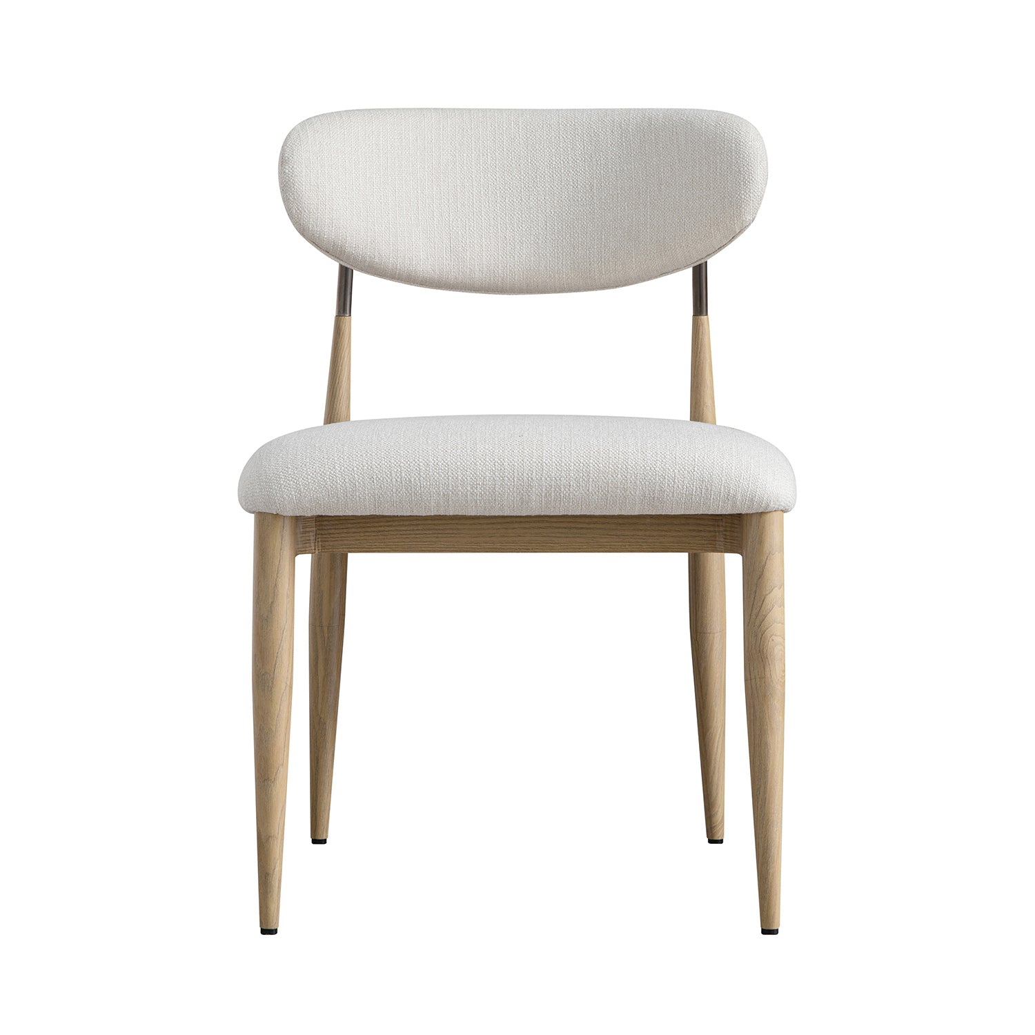 Dagmar Set of 2 Dining Chairs, Ivory Weave| Natural Frame