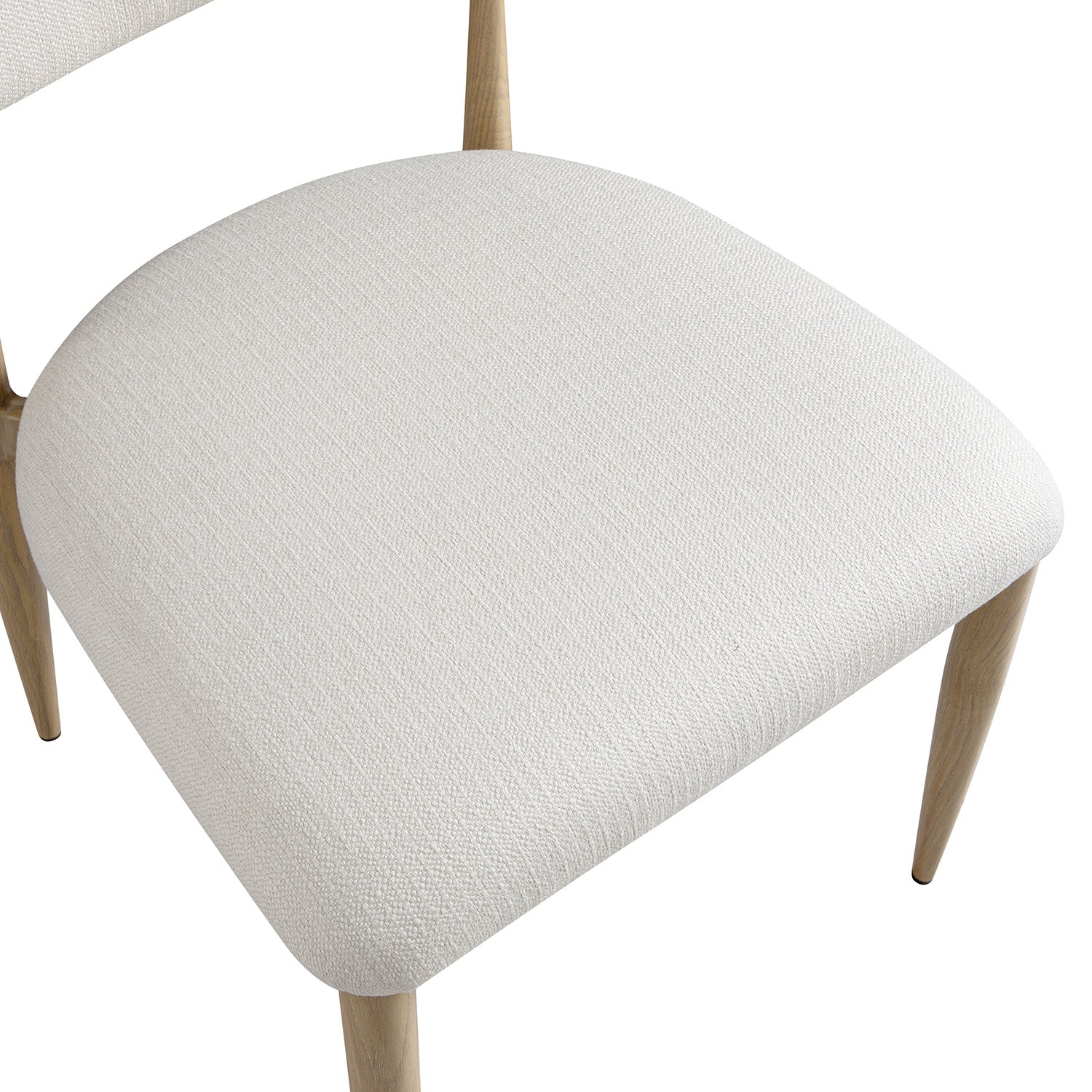 Dagmar Set of 2 Dining Chairs, Ivory Weave| Natural Frame