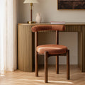 Demeter Dining Chair, Brick Boucle | Dark Walnut Frame
