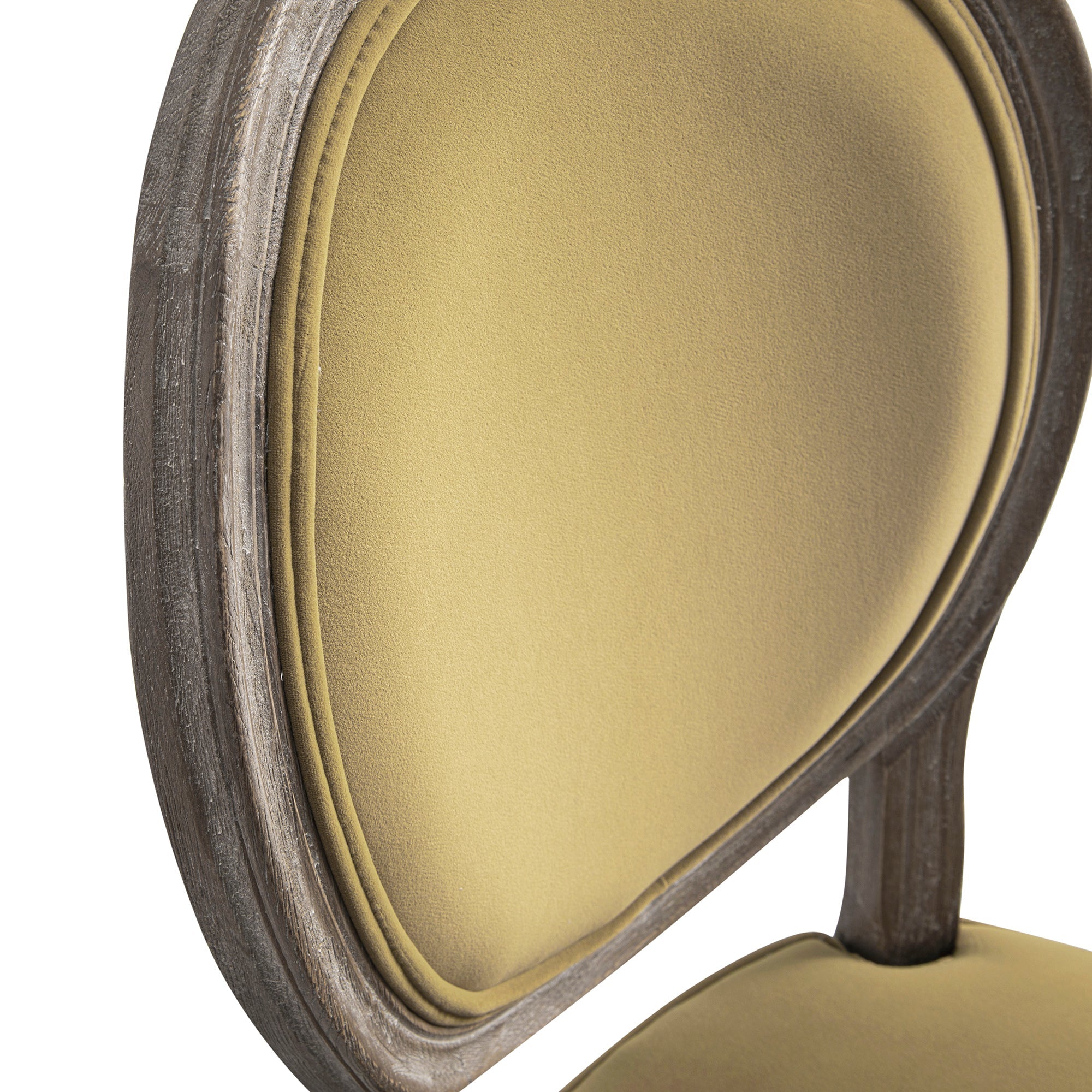 Lainston Set of 2 Classic Weathered Oak Dining Chairs, Fudge Velvet