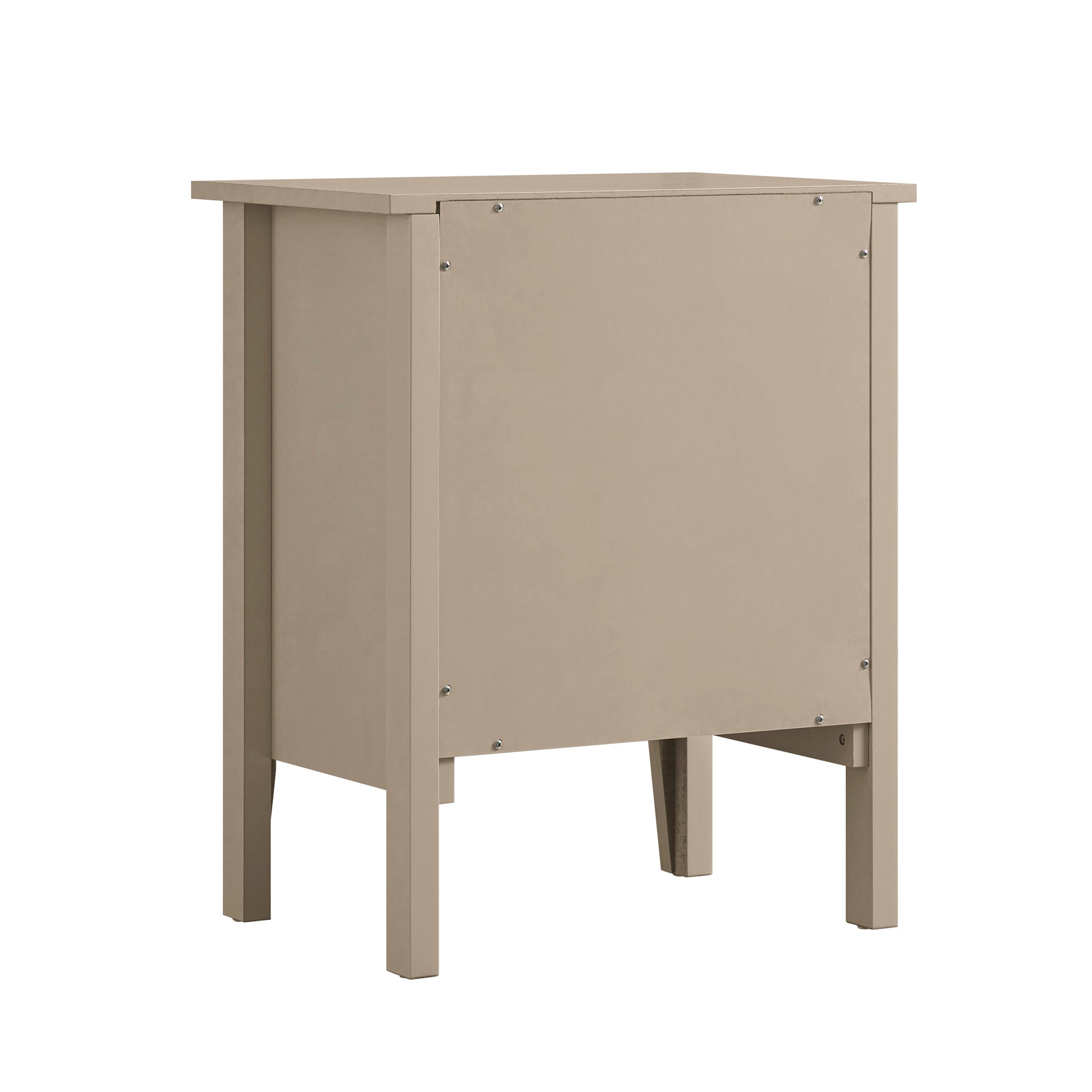 Oakham 1-Drawer Bedside Table, Deep Greige