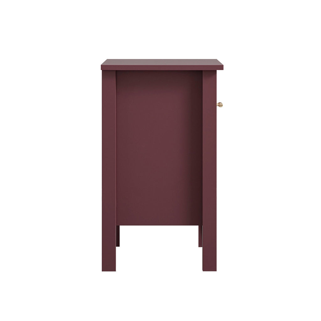 Oakham 1-Drawer Bedside Table, Wild Cherry