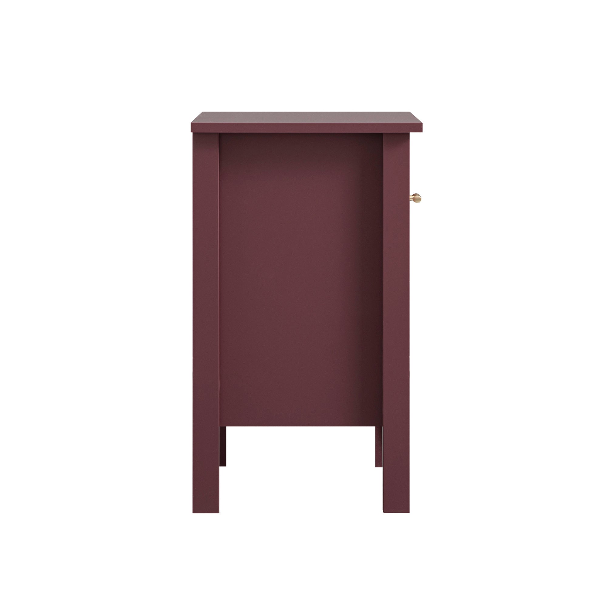 Oakham 1-Drawer Bedside Table, Wild Cherry
