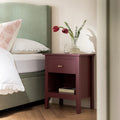 Oakham 1-Drawer Bedside Table, Wild Cherry