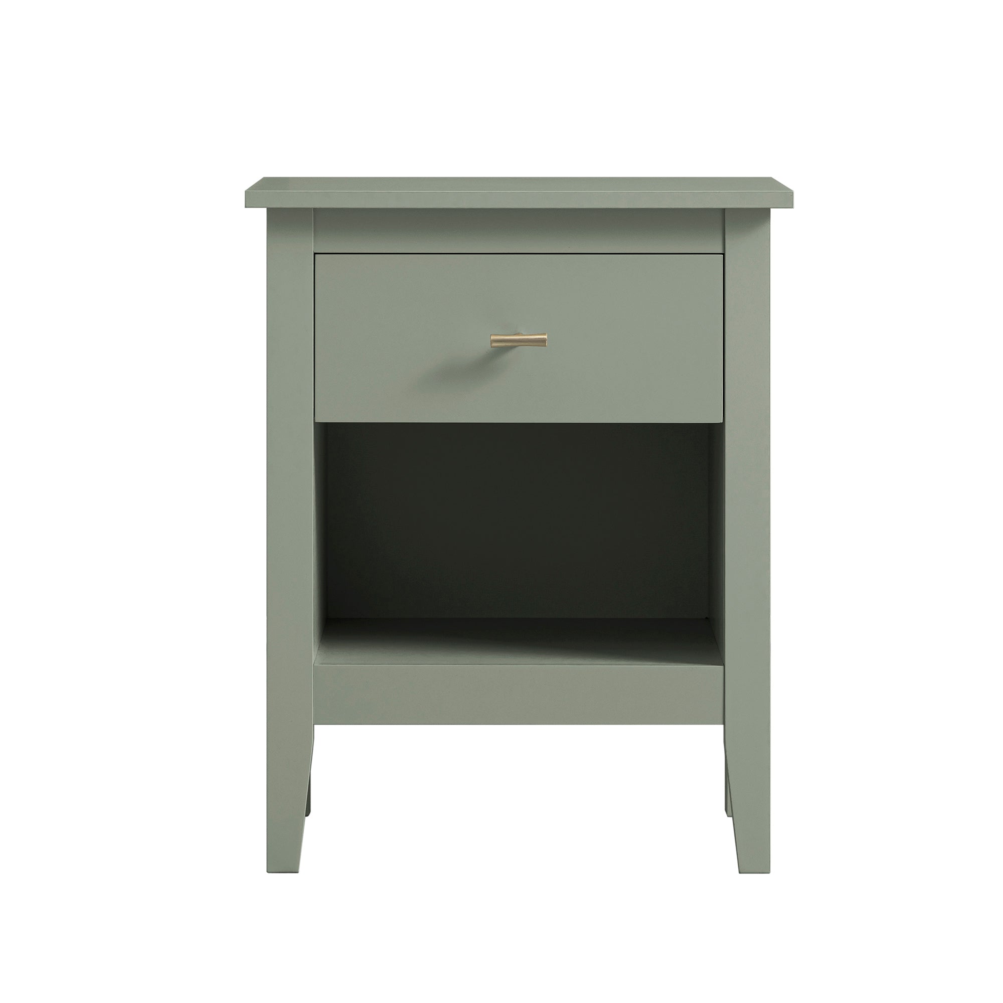 Oakham 1-Drawer Bedside Table, Desert Sage