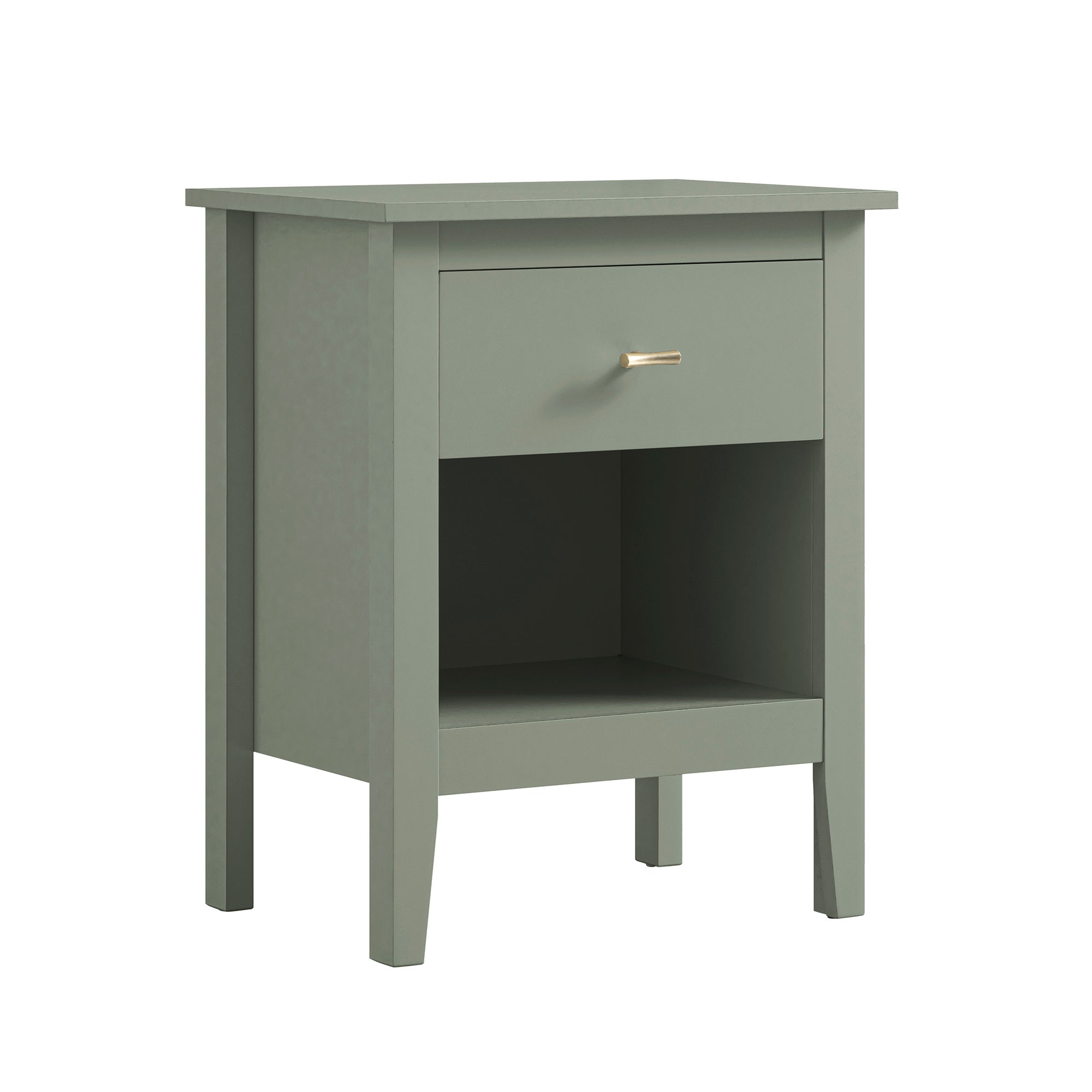 Oakham 1-Drawer Bedside Table, Desert Sage